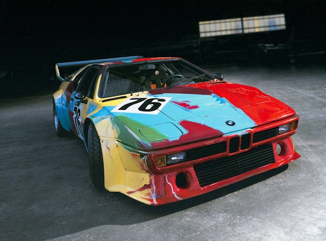 原画　BMWーM1　Race on the Mirror 1981 BMW M1 E26 on New York's streets, Andy Warhol Art Car