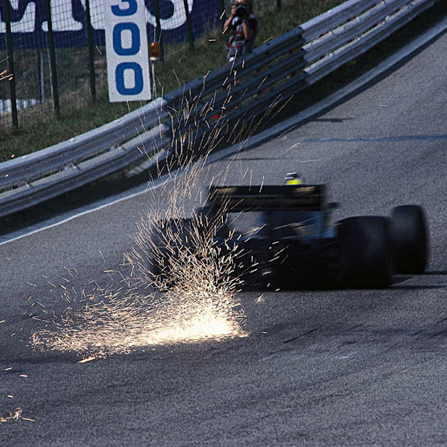 Senna in his JPS