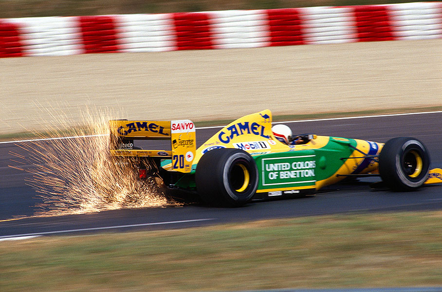Schumacher in his Camel